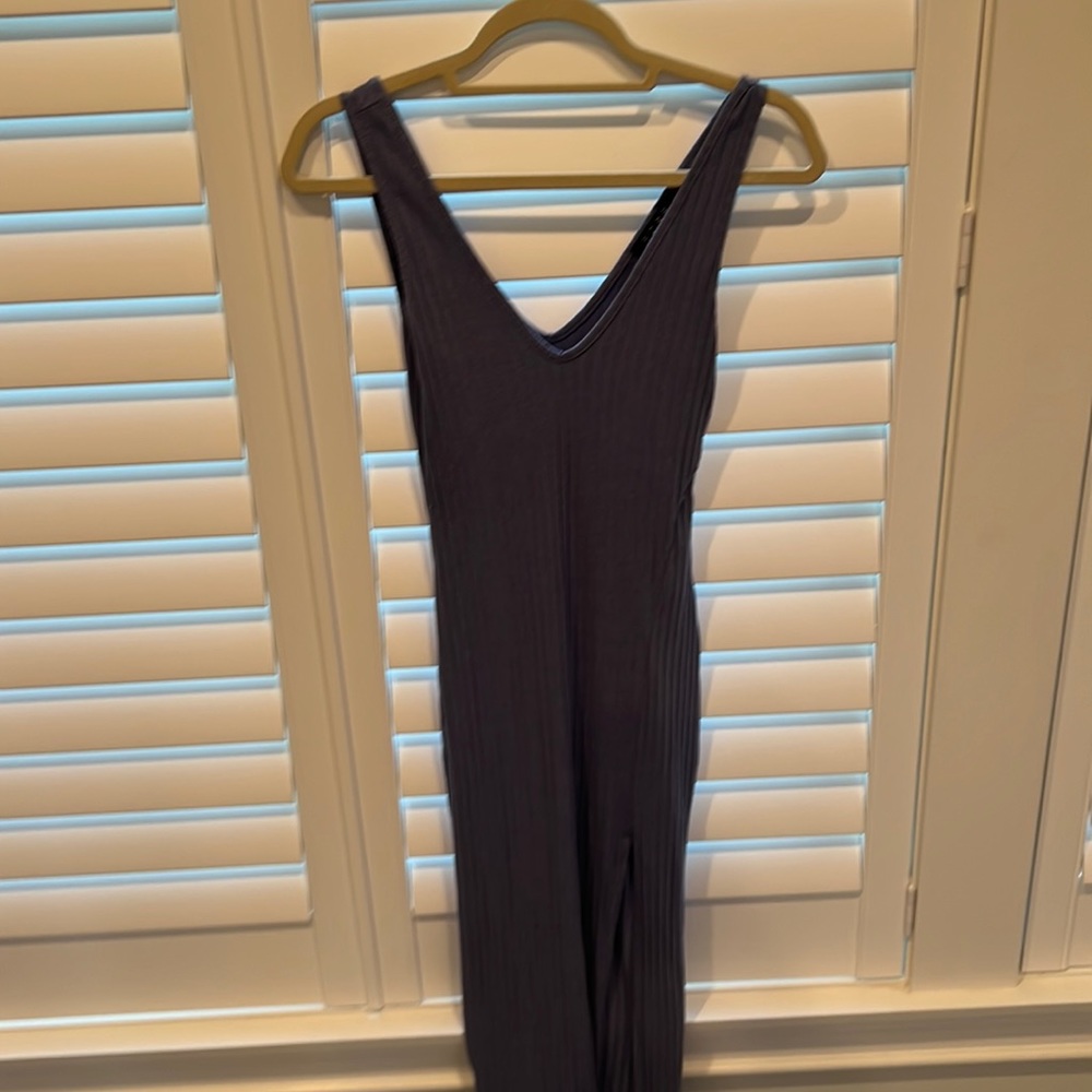 Blue midi dress